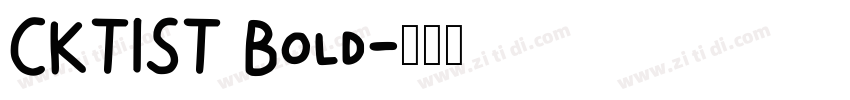 CKTIST Bold字体转换